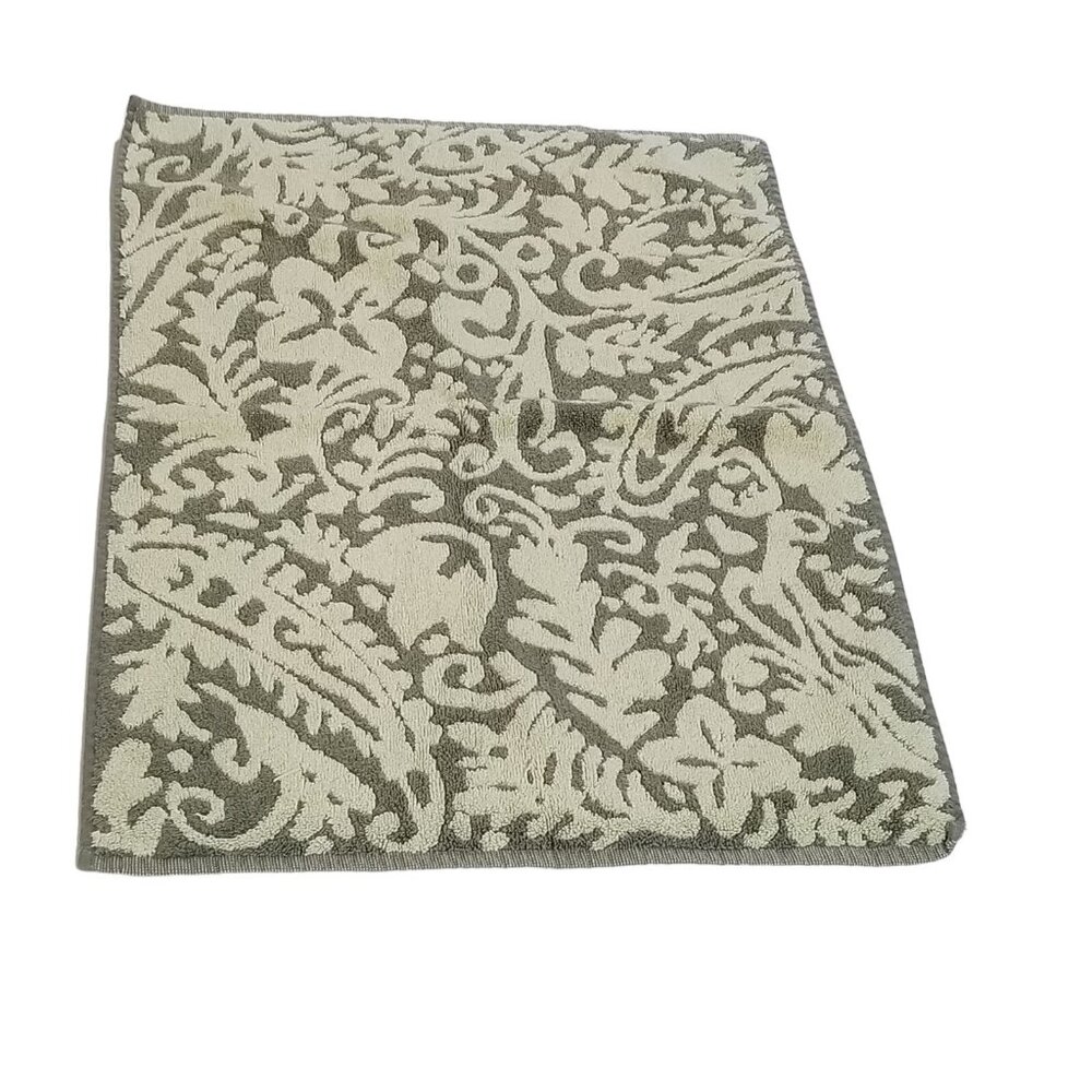 Vintage World Market Hand Towel 17" x 25" Sculpted 70s‎ Avocado Green MCM
